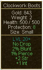 Clockwork Boots (tooltip)