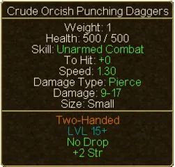 Crude Orcish Spear (tooltip)