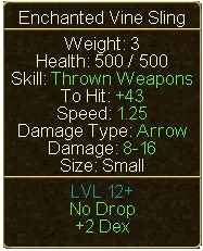 Enchanted Vine Sling (tooltip)