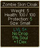 Zombie Skin Cloak (tooltip)
