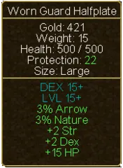 Worn Guard Halfplate (tooltip)