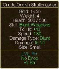 Crude Orcish Skullcrusher (tooltip)