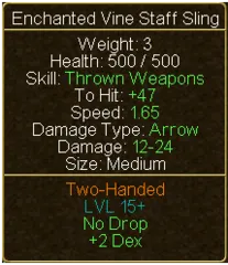 Enchanted Staff Sling (tooltip)