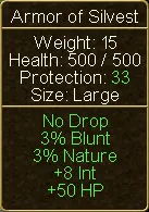 Armor of Silvest (tooltip)