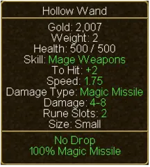 Hollow Wand (tooltip)