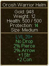 Orcish Warrior Helm (tooltip)