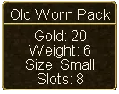 Old Worn Pack (tooltip)
