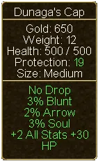 Dunaga's Cap (tooltip)