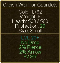 Orcish Warrior Gauntlets (tooltip)