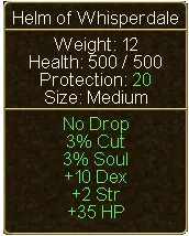 Helm of Whisperdale (tooltip)