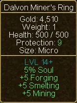 Dalvon Miners Ring (tooltip)