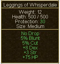 Leggings of Whisperdale (tooltip)