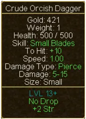 Crude Orcish Spear (tooltip)