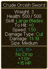 Crude Orcish Sword (tooltip)