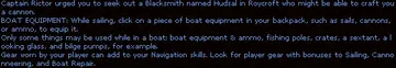 The boat's own equipment screen