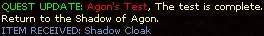 Agons Test Quest Update 1