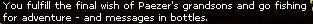Fullfilling Paezers Wish