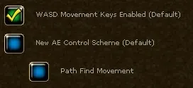 A common way to lay out the keys